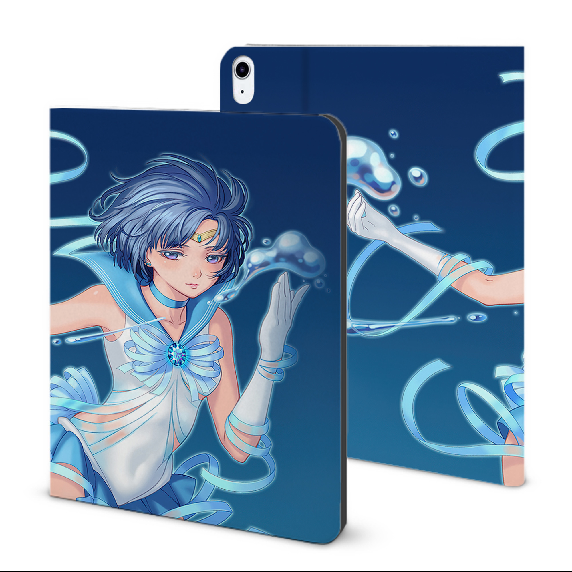 （画像用） 美少女戦士セーラームーン Sailor Moon IPad ケース ブック型 PUレザー TPU 耐衝撃 軽量 薄型 ペン収納なし 全面保護 IPad 各モデル対応